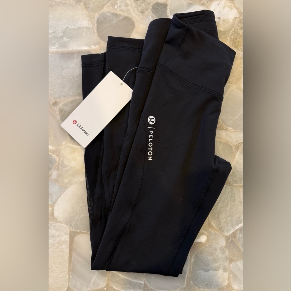 Peloton Lululemon Athletica NWT Wunder Train Mesh Panel High Rise Leggings - Picture 4 of 7